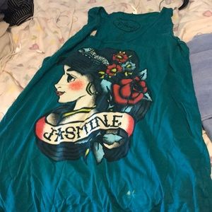 Tattoo Disney Jasmine tank top